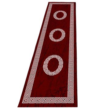 Plus Laby tapis poils ras coureur 80x300cm rouge