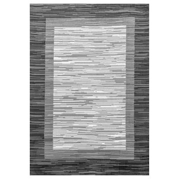 Base Care tapis poils ras rectangle 60x100cm gris