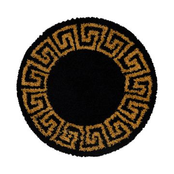 Hera Shaggy tapis poils longs rond Ø 80cm or