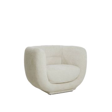 KIALY fauteuil 105x85x81cm crème