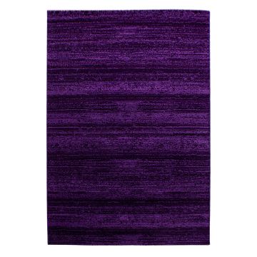 Plus tapis poils ras rectangle 140x200cm lilas