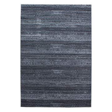 Plus tapis poils ras rectangle 140x200cm gris