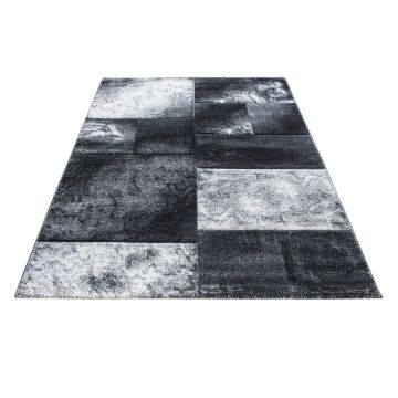 Hawaii Tétris tapis poils ras rectangle 200x290cm gris