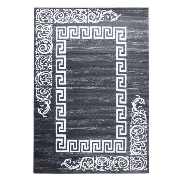 Miami Henna tapis poils ras rectangle 140x200cm gris