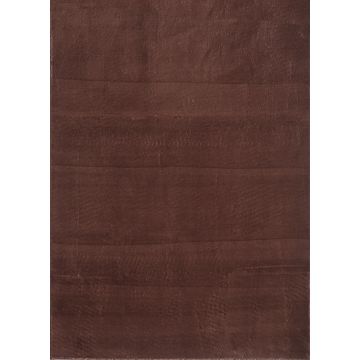 Sky tapis poils ras rectangle 200x290cm brun