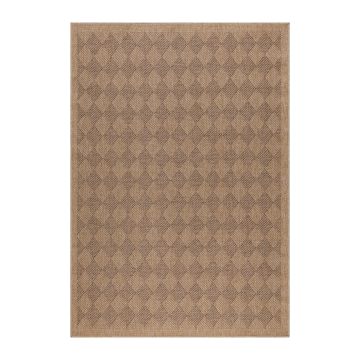Dhaka Ricka binnen- & buitenkleed loper 80x150cm jute zwart