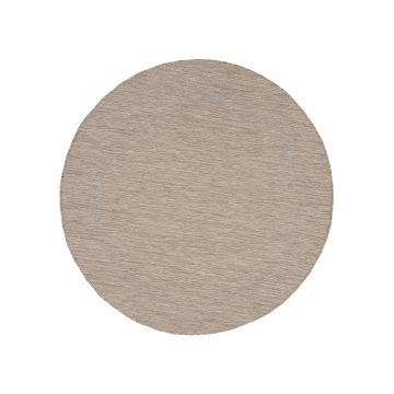 Relax Tranqua tapis extérieur/intérieur rond Ø 120cm beige