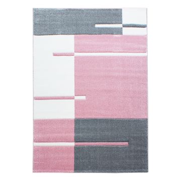 Hawaii Bande tapis poils ras rectangle 280x370cm roses
