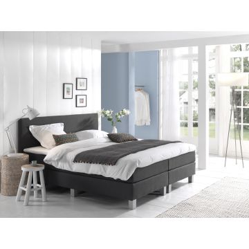 Comfort 2.0 vlakke boxspring 80x210cm antraciet