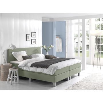 Comfort 2.0 vlakke boxspring 90x210cm groen