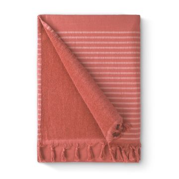 Bath Basics hamamdoek/fouta 100x180cm koraal
