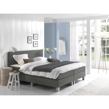 Comfort 2.0 vlakke boxspring 120x200cm grijs