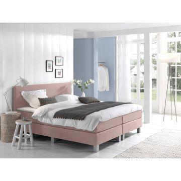 Comfort 2.0 vlakke boxspring 200x210cm roze