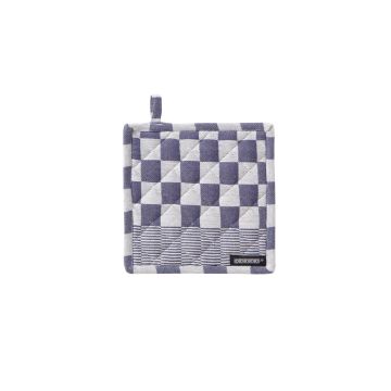 DDDDD Barbeque pannenlap 21x21cm blauw (2 stuks)