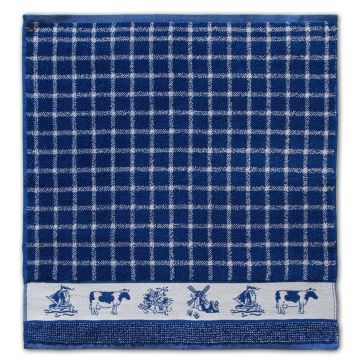 DDDDD Dutchie keukendoek 50x55cm blauw (6 stuks)
