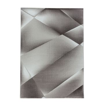 Costa Bary tapis poils ras rectangle 240x340cm brun