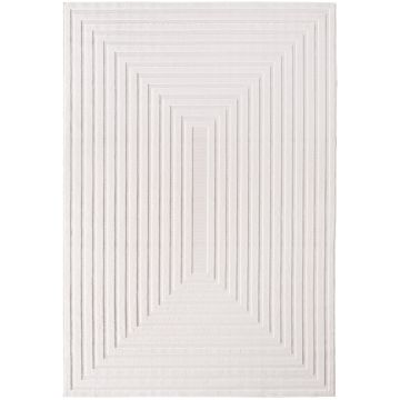 Doha Lunara vloerkleed laagpolig rechthoek 160x230cm crème