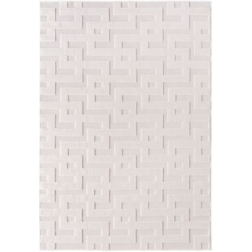 Doha Zelix vloerkleed laagpolig rechthoek 160x230cm crème