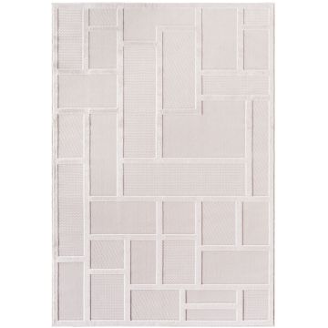 Doha Lunox vloerkleed laagpolig rechthoek 160x230cm crème