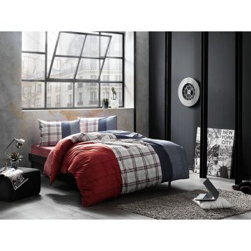 Taç Cloud ranforce çift kişilik nevresim takımı 200x220cm kırmızı