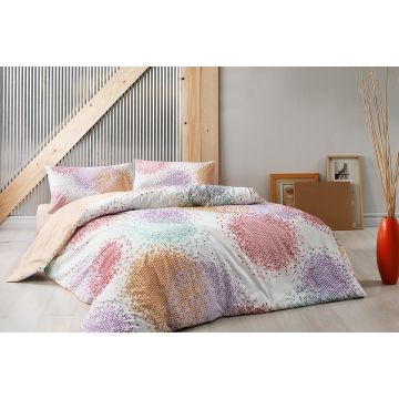 Taç Rio ranforce çift kişilik nevresim takımı 200x220cm turuncu