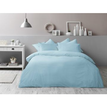 Taç Basic ranforce çift kişilik antibakteriyel nevresim takımı 200x220cm turkuaz