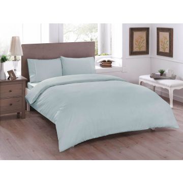 Taç Basic ranforce çift kişilik nevresim takımı 200x220cm açık mint