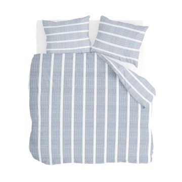 Stripe Along dekbedovertrek 200x220cm blauw
