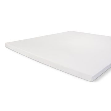 Crispy Cotton topper hoeslaken 90x220cm katoen wit