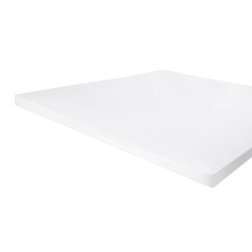 Jersey Stretch topper hoeslaken 80x200/210cm wit