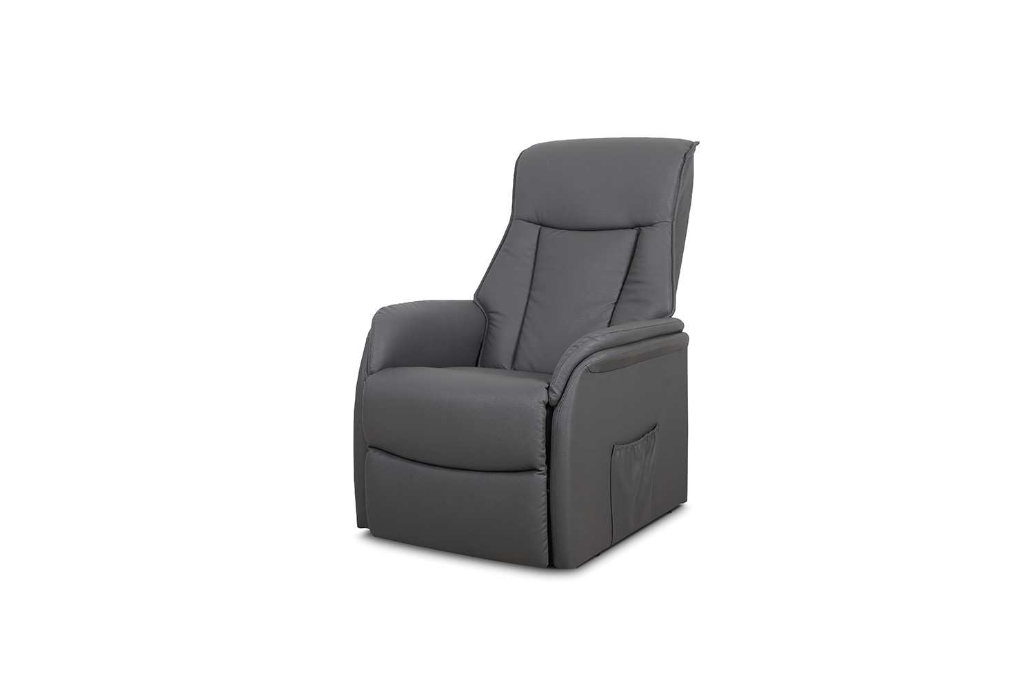 Miana Electrische Relaxfauteuil met Lift – Kunstleer – Grijs