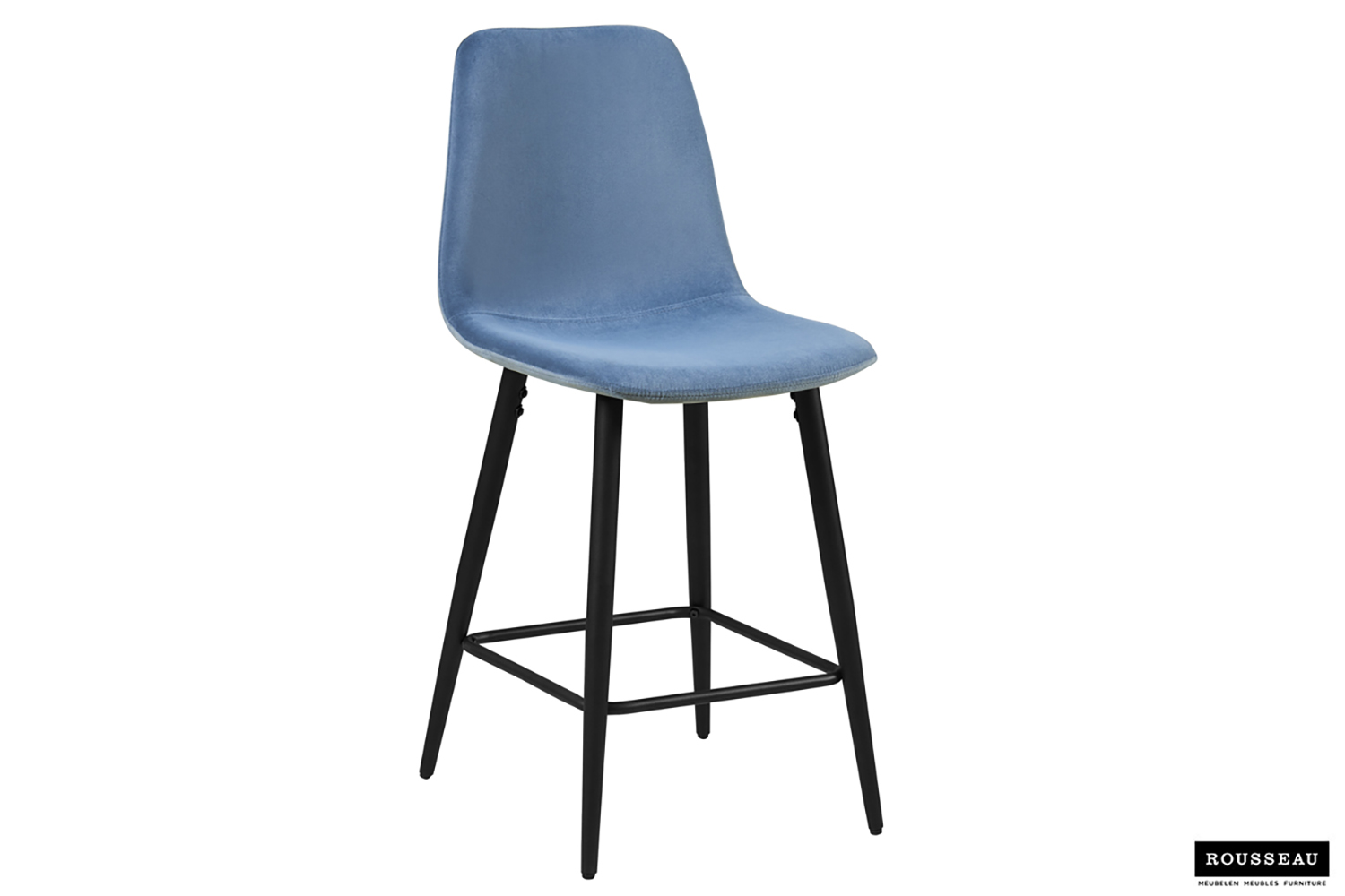 Boro Barkruk – Fluweel – Lichtblauw