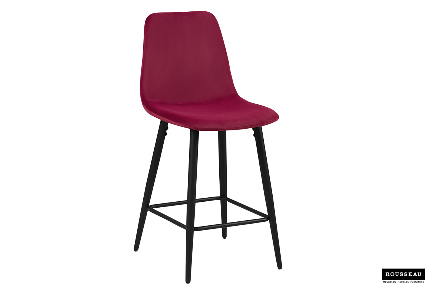 Boro Barkruk – Fluweel – Bordeaux