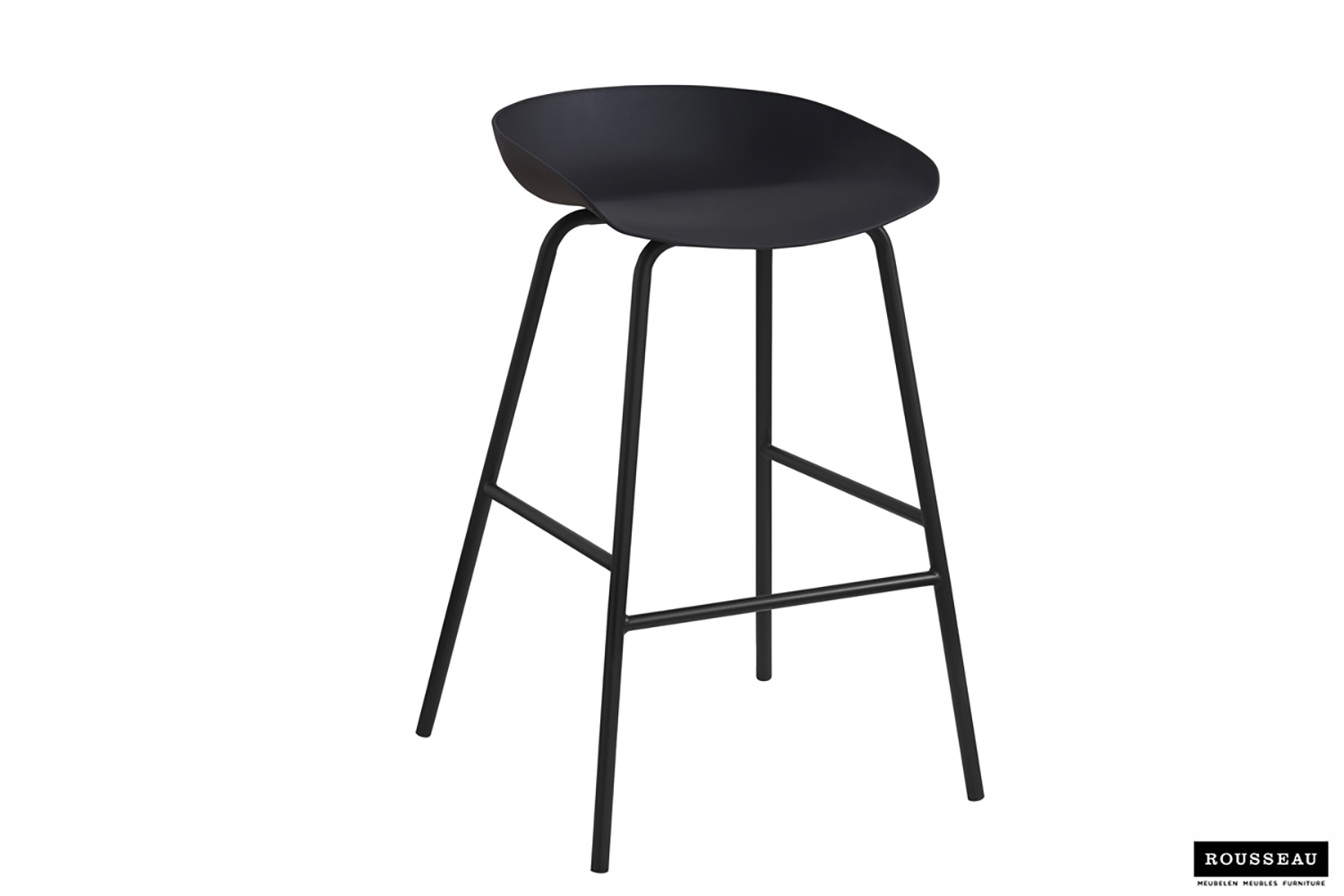 Anva Barkruk – Kunststof – Zwart