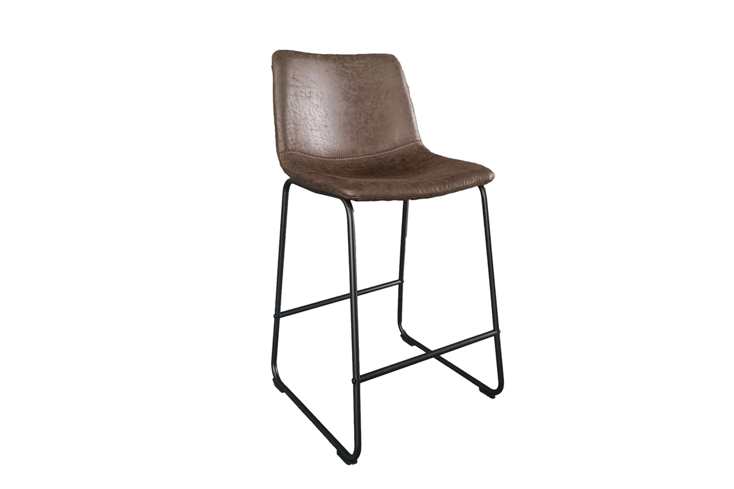 Mavia Barkruk – Kunstleer – Donkerbruin