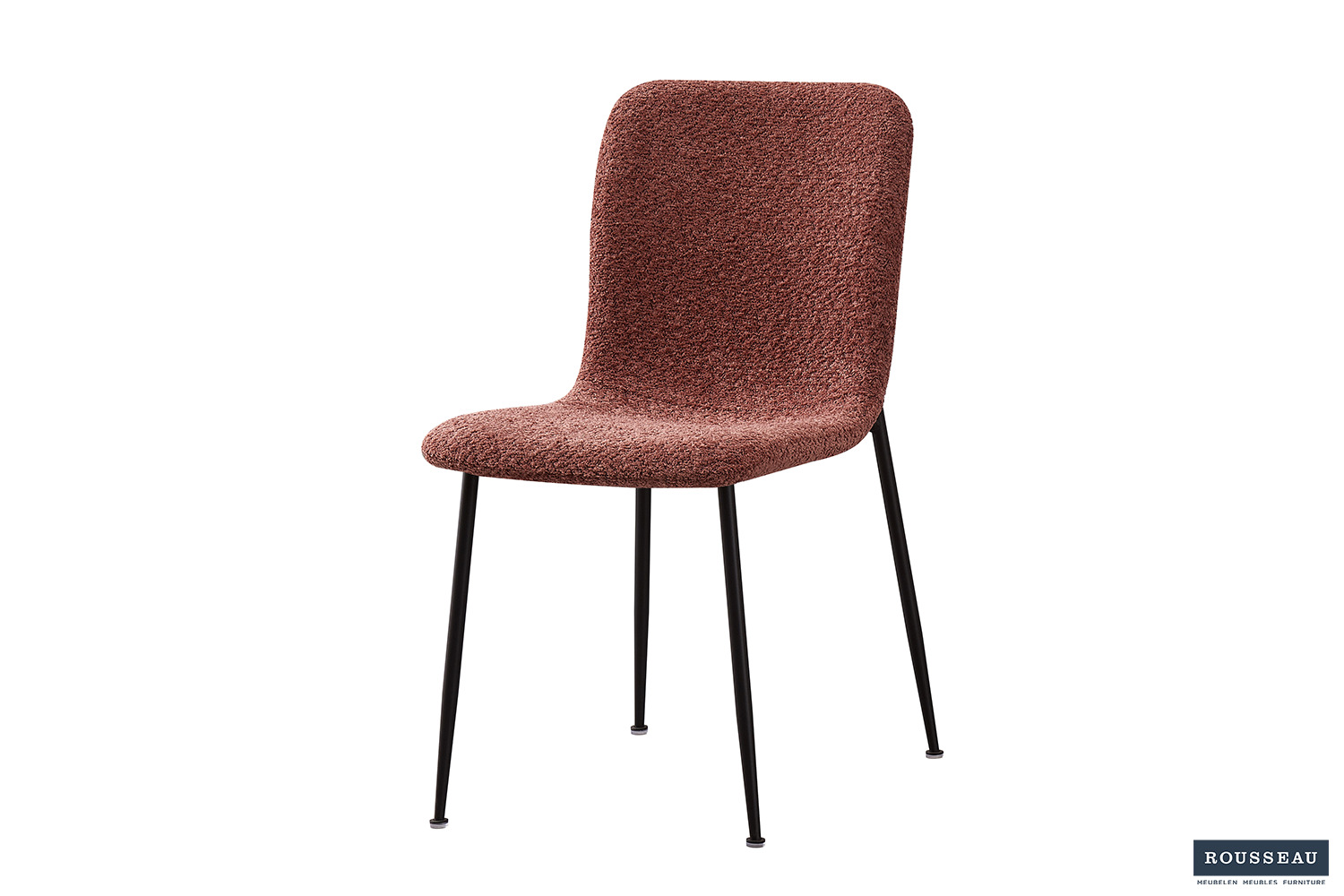 Alira Eetkamerstoel – Bouclé – Roze