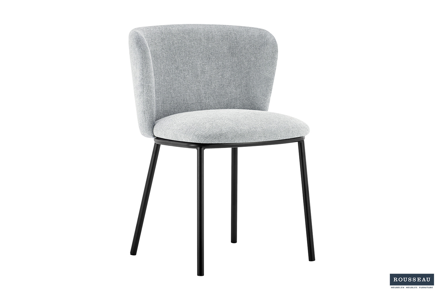 Artan Eetkamerstoel – Stof – Lichtgrijs