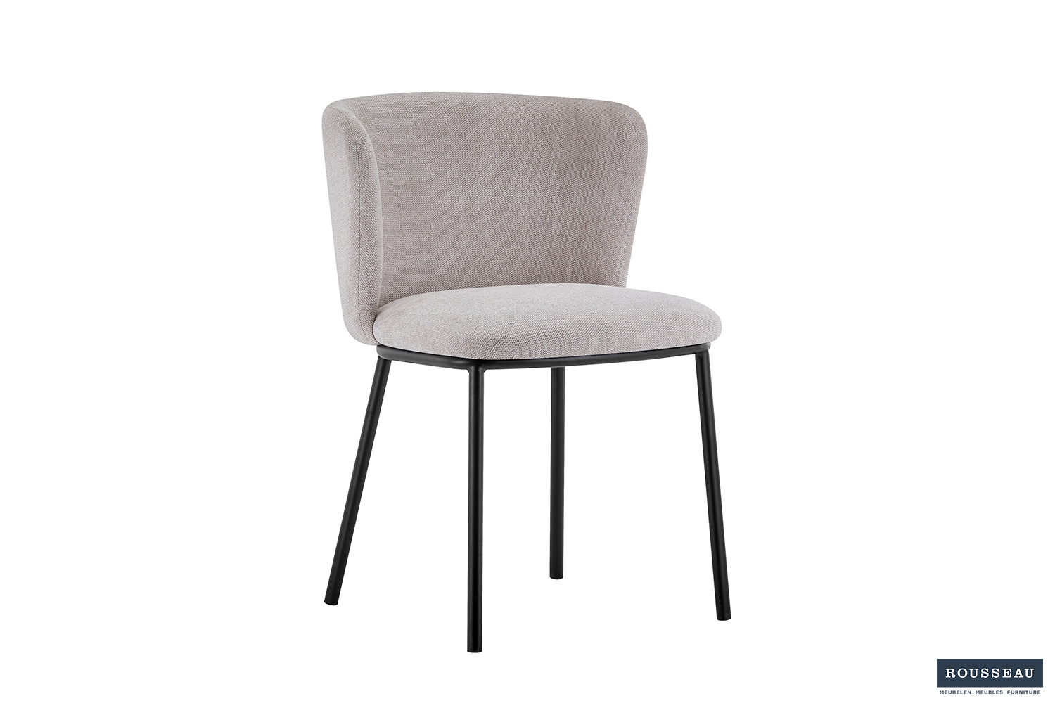 Artan Eetkamerstoel – Stof – Beige