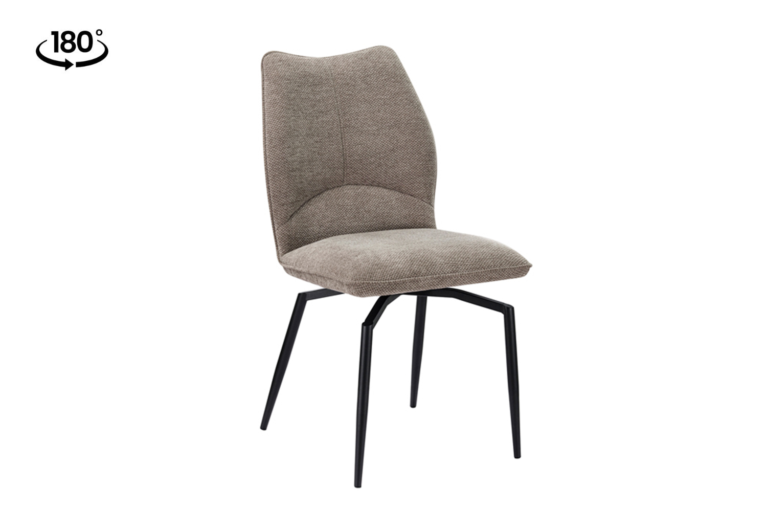 Lira Draaibare Eetkamerstoel – Stof – Zand