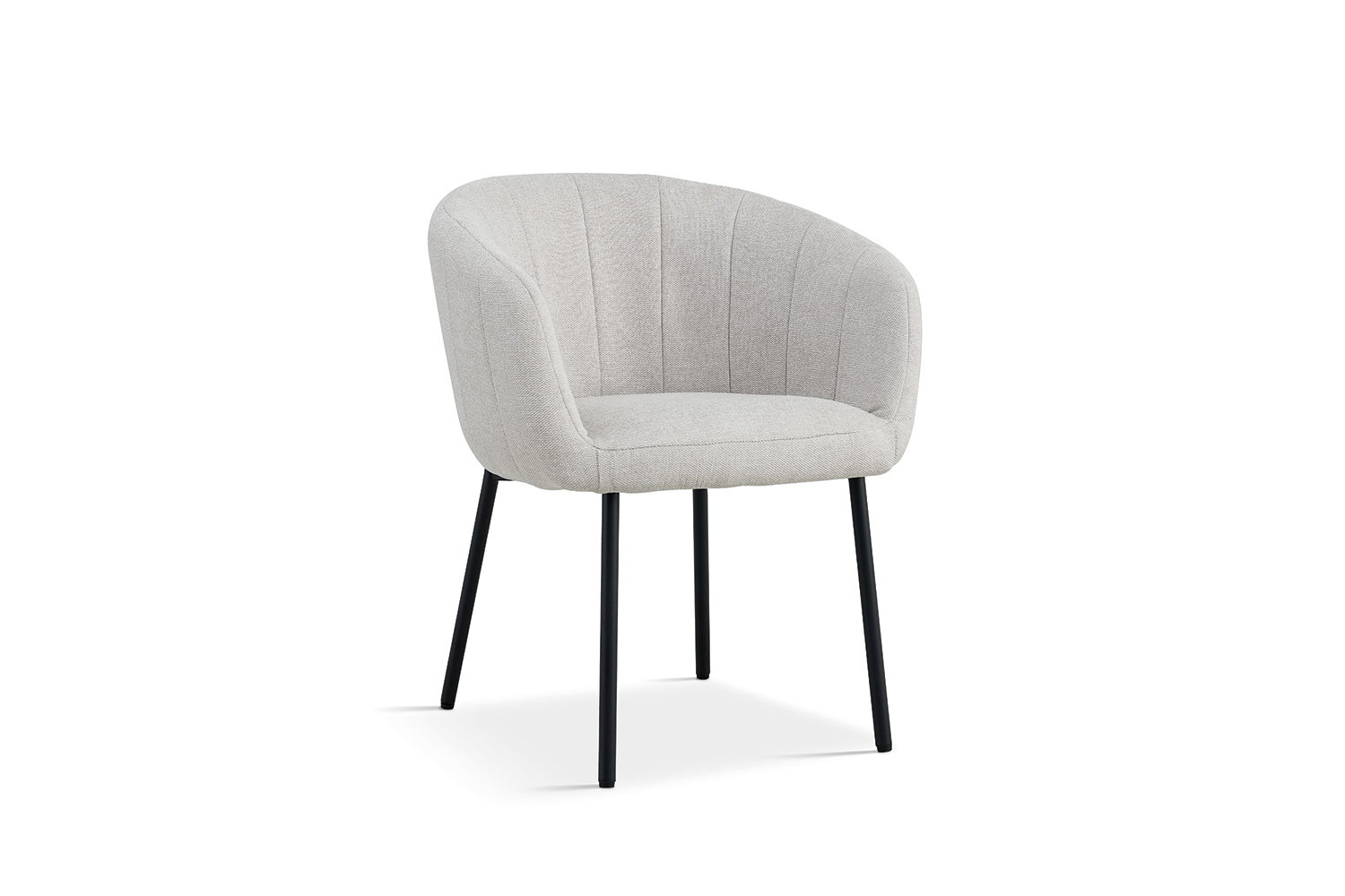 Sevra Eetkamerstoel met Armleuning – Stof – Beige