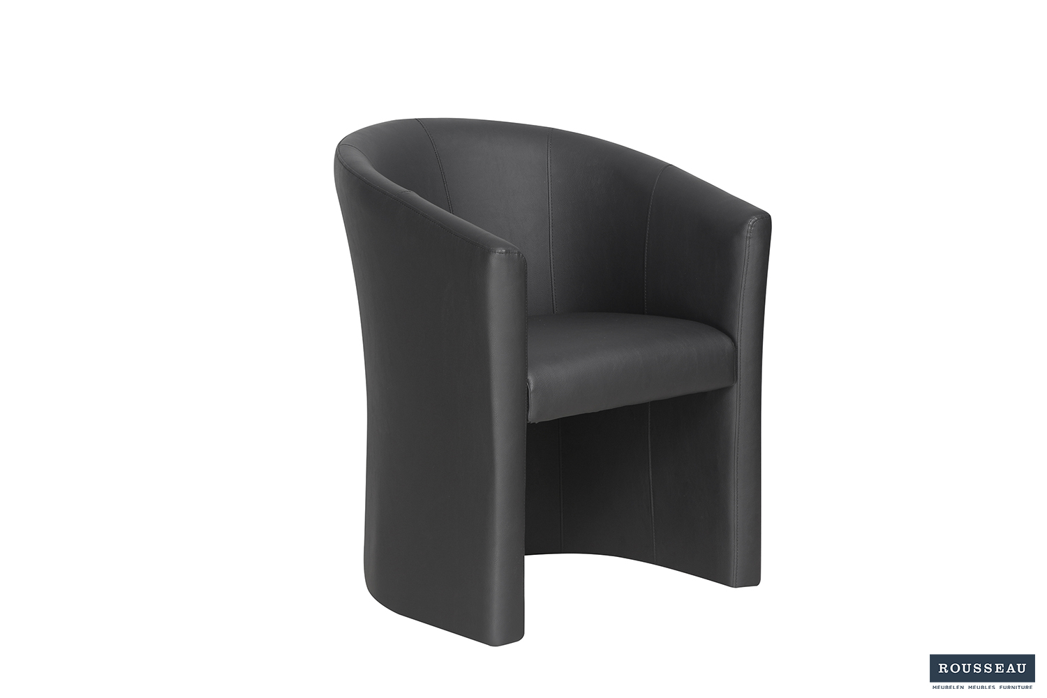 Charu Kuipstoel – Kunstleer – Zwart