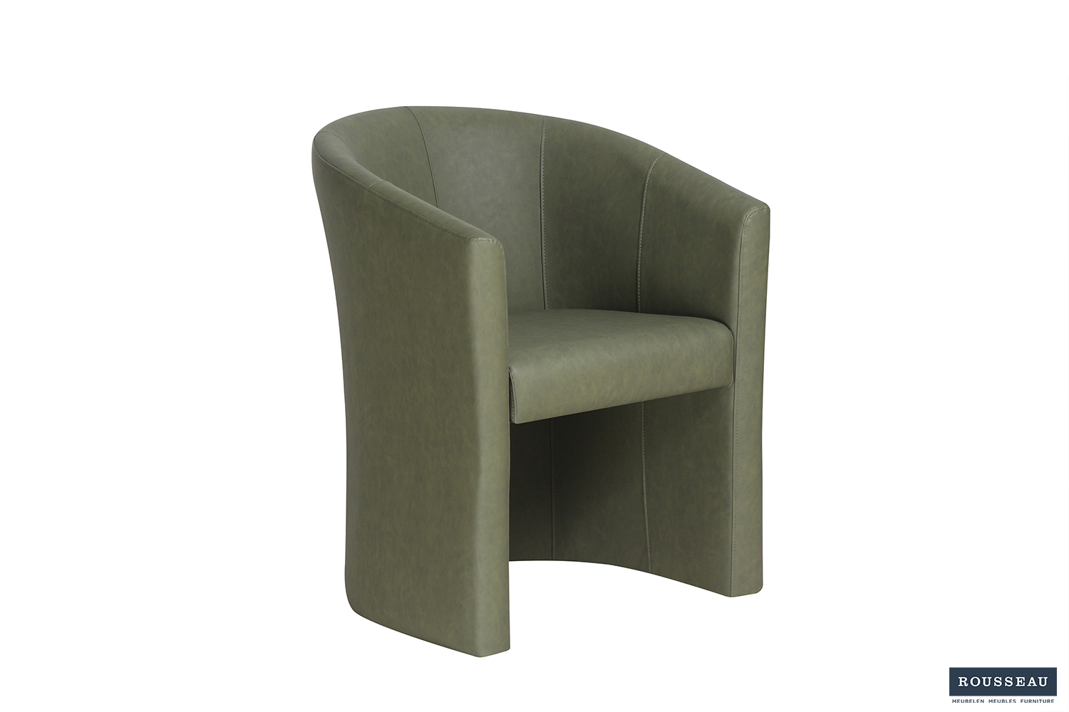 Charu Kuipstoel – Vintage Kunstleer – Groen