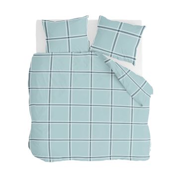 Soft Squares dekbedovertrek 200x200cm blauw