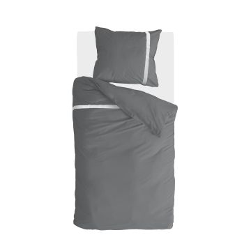 Timeless Chic dekbedovertrek 140x220cm antraciet