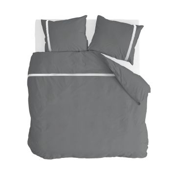 Timeless Chic dekbedovertrek 200x220cm antraciet