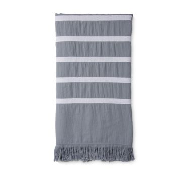 Sunny Stripes hamamdoek/fouta 100x180cm blauw