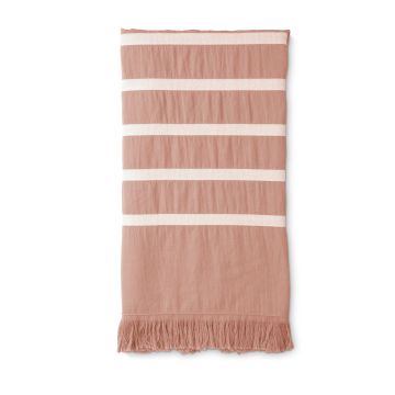 Sunny Stripes hamamdoek/fouta 100x180cm terra
