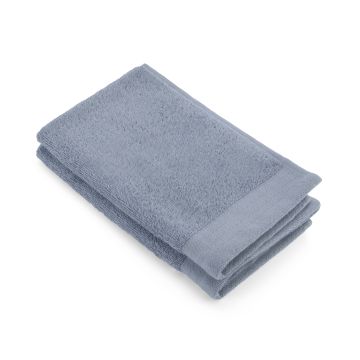 Soft Cotton gastendoek 30x50cm blauw (2 stuks)