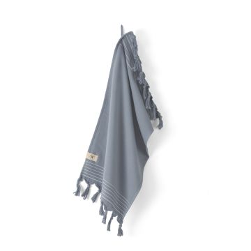 Soft Cotton Hamam gastendoek 30x50cm blauw (2 stuks)