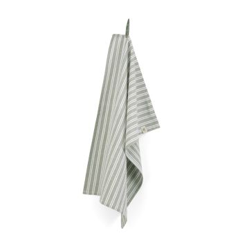 Dry with Stripes theedoek 50x70cm legergroen